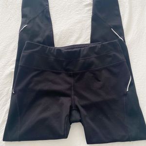 Black Athleta Leggings Size Medium Reflective